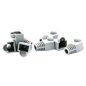 VulTech SN21424 W/H Gommini RJ45 Copri Plug, Confezione da 50 Pezzi, Bianco [Italia]