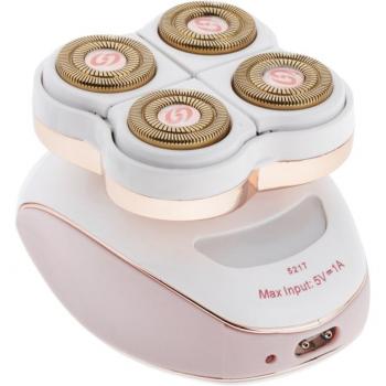 Waterproof Women's Electric Hair Trimmer with Four Heads for Body, Legs, Arms, and Bikini