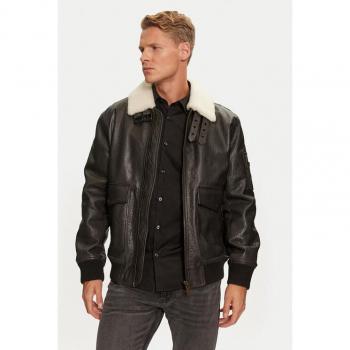 Giacca in Pelle Hugo Loran 102662 Nero XL