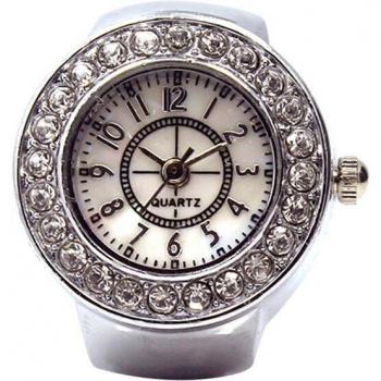 Reloj de cuarzo con diseño de anillo elástico