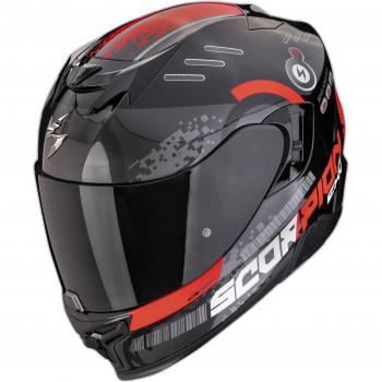 Scorpion Exo-520 Evo Air Titan Casco Integrale Nero Rosso Taglia S