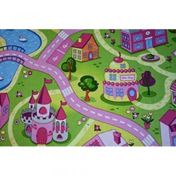 Tappeto Kids Sweet Town 350x400 cm rosa
