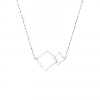 Elli Damen‑Kette „Viereck‑Geo“ – 45 cm, 925 Sterling Silber
