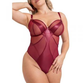 Scantilly’s Suspense Plunge Bodysuit – Sangria Edition
