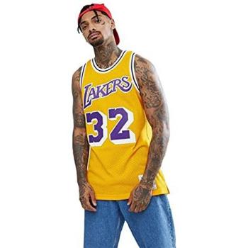 Mitchell & Ness Classic Sportswear – 84/85 Lakers Swingman Trikot (XL, Gelb)