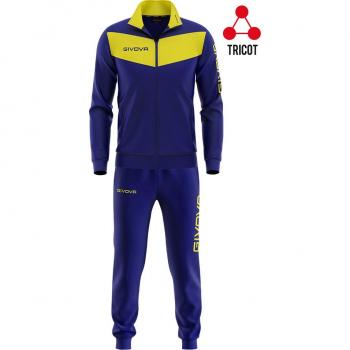 Givova Visa Tracksuit Blue Yellow XL