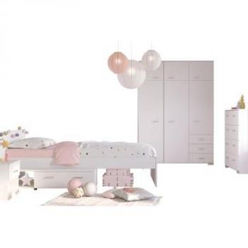 Parisot Jugendzimmer-Set Galaxy 4-teilig in Weiß