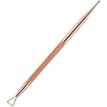 Dual-ended Rose Gold Stainless Steel Nail Art and Cuticle Remover Pen