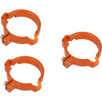 MagiDeal Motorrad Auspuff O-Klemmen Set für SX250 EXC250 300 17-18 Orange