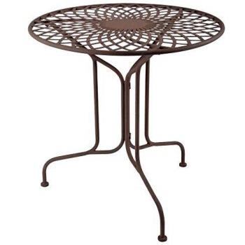 Table en métal 70 x 70 x 70 cm Marron