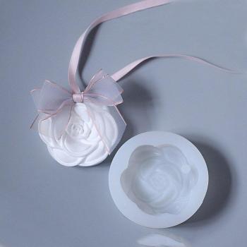 Camellia Rose Silicone Mold for Car Pendant and DIY Projects
