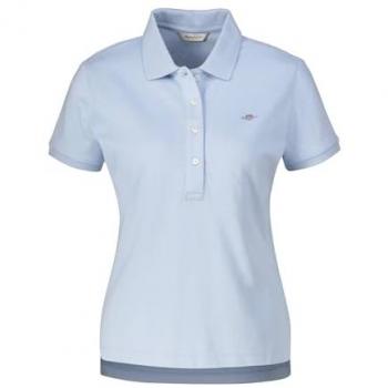 Camicetta Slim Fit Celeste Gant Shield