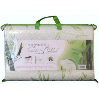 ComfortCare Contour Memory Foam Pillow (Bamboo, Large 40 x 60 cm)