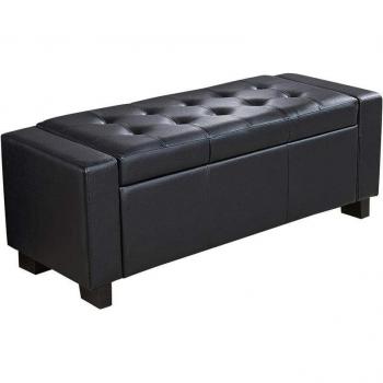 Bakaji Panca Sgabello in Legno e Eco Pelle