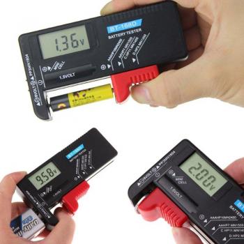Lecteur de charge batterie BT168D – Multimètre LCD 9 V, 1,5 V, AA, AAA, C, D