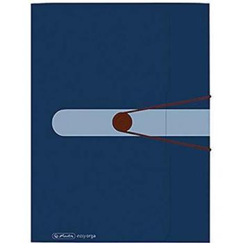 Herlitz Gummizugmappe Recycling, A4, dunkelblau