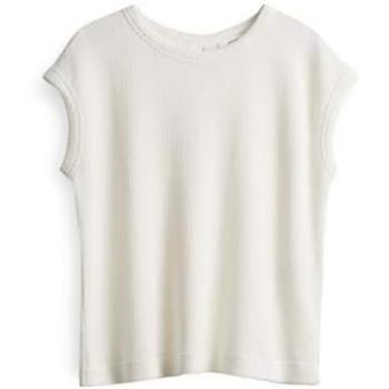 Opus Top Korte Mouw – Klassiek Wit
