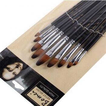 Ensemble de pinceaux d'artistes pour aquarelle et huile