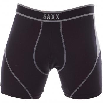 Caleçon Boxeur Saxx Kinetic Noir-Steel (M)