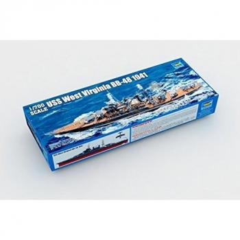 West Virginia BB‑48 Modellino da Guerra 1:700 Trumpeter