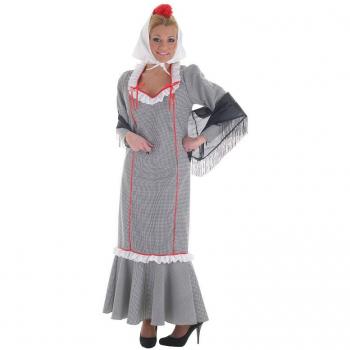 Costume da adulto Chulapa Vichy 3 pz trasparente