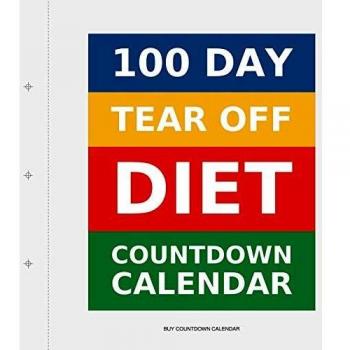 100 Day Tear-Off Diet Countdown Calendar