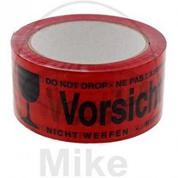 Clear Glass Alert Tape – Vorsicht Glas 60m x 50mm