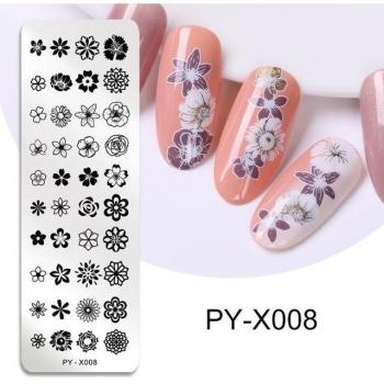 PICT YOU Geometrische Tierblatt-Nagelstempel