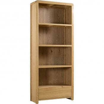 Oak Tall Curve Bookcase