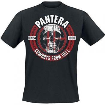 Camiseta Pantera Skull Circle Talla M Color Negro