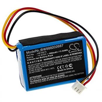Batteria di Ricambio Compatibile con Hobot 168, 188, 198, 268, 288 Aspirapolvere (800mAh, 14.8V, Li-Ion)