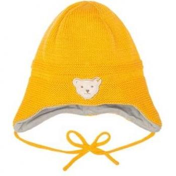 Bonnet tricoté Steiff en forme de tournesol