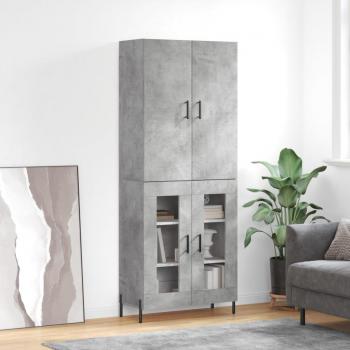 Buffet Design Gris Béton 69,5x34x180 cm