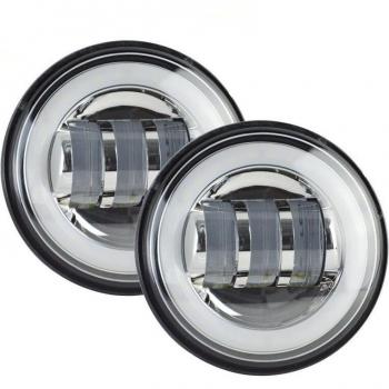 4.5 Inch Round Motorcycle Fog Lights with Bracket for Harley Softail