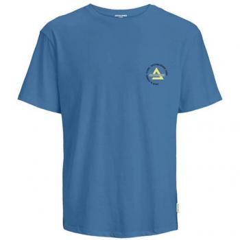 Camiseta SS Azul de Manga Corta Infantil Jack & Jones con Estampado