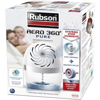 Rubson 360° Air‑Sain – Déshumidificateur 20 m², Pack Recharge