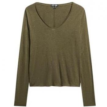 T-shirt Vert Manches Longues Superdry W6012097A