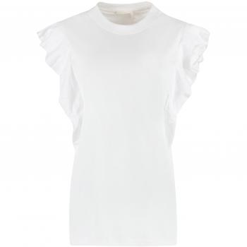 Chloé Sleeveless Tops Size M White Female Classic