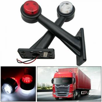 Fuleem 2PCS 10V-30V Waterproof 8LED Side Lights for Caravan Truck