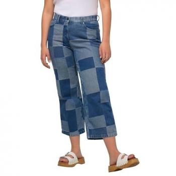 Damen 7/8-Jeans-Culotte in Blau, Größe 46, Ulla Popken
