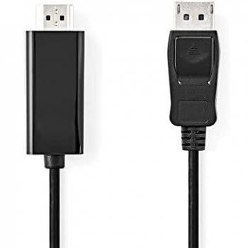 Cavo DisplayPort Maschio Nedis – 4K 30Hz, Polvere di Nichel