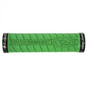 Lizard Skin 2535 Verde: Manopole con Logo Lock‑On