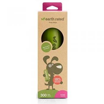 Earth rated sacchetti biodegradabili fragranza lavanda 1 rotolo x 300 sacchetti