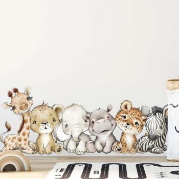 Leopard zebra babyväggsklädsel