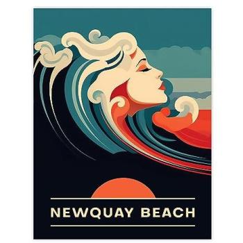 Sea Siren Sunset: Newquay Coastal Masterpiece