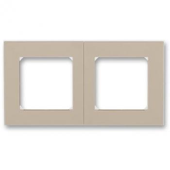 Dvojnásobný rámeček Levit 3901H-A05020 v barvě macchiato/bílá