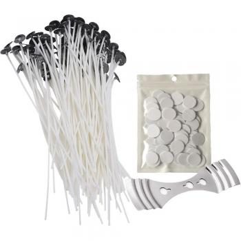 Homankit 20cm Candle Wick Pack with Stainless Holder