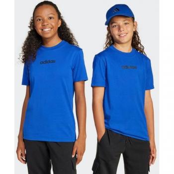 Adidas Kids Short Sleeve Essentials Tee Blue Size 140