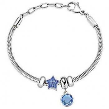 Morellato Bracciale da donna, Collezione DROPS, in acciaio, cristalli