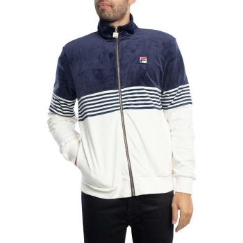 Fila Mens Vintage Merrick Velvet Track Pullover – Navy/Gardenia – 2XL